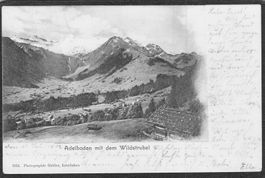 ^Adelboden mit Wildstrubel , gel. 1902