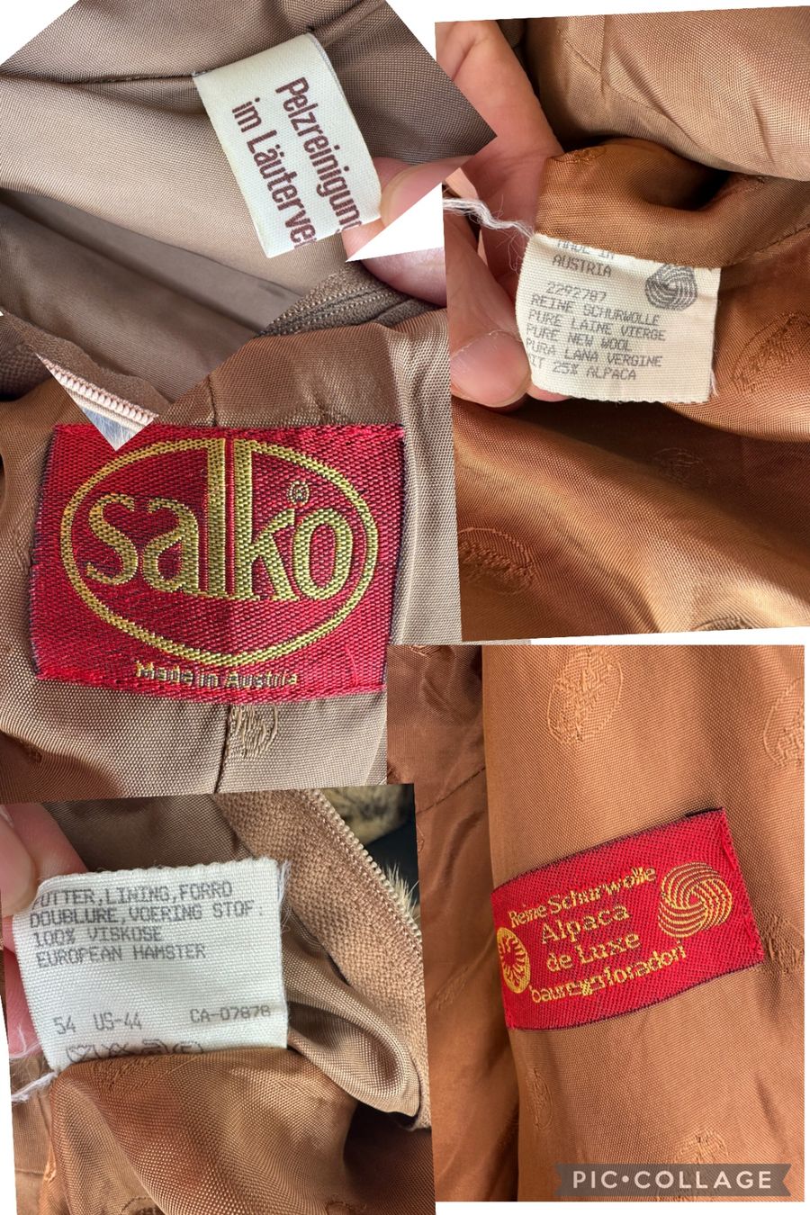 Mäntel: Salko Vintagemantel mit Echtfell Futter – Gebraucht aus Obfelden von cesarina10 8
