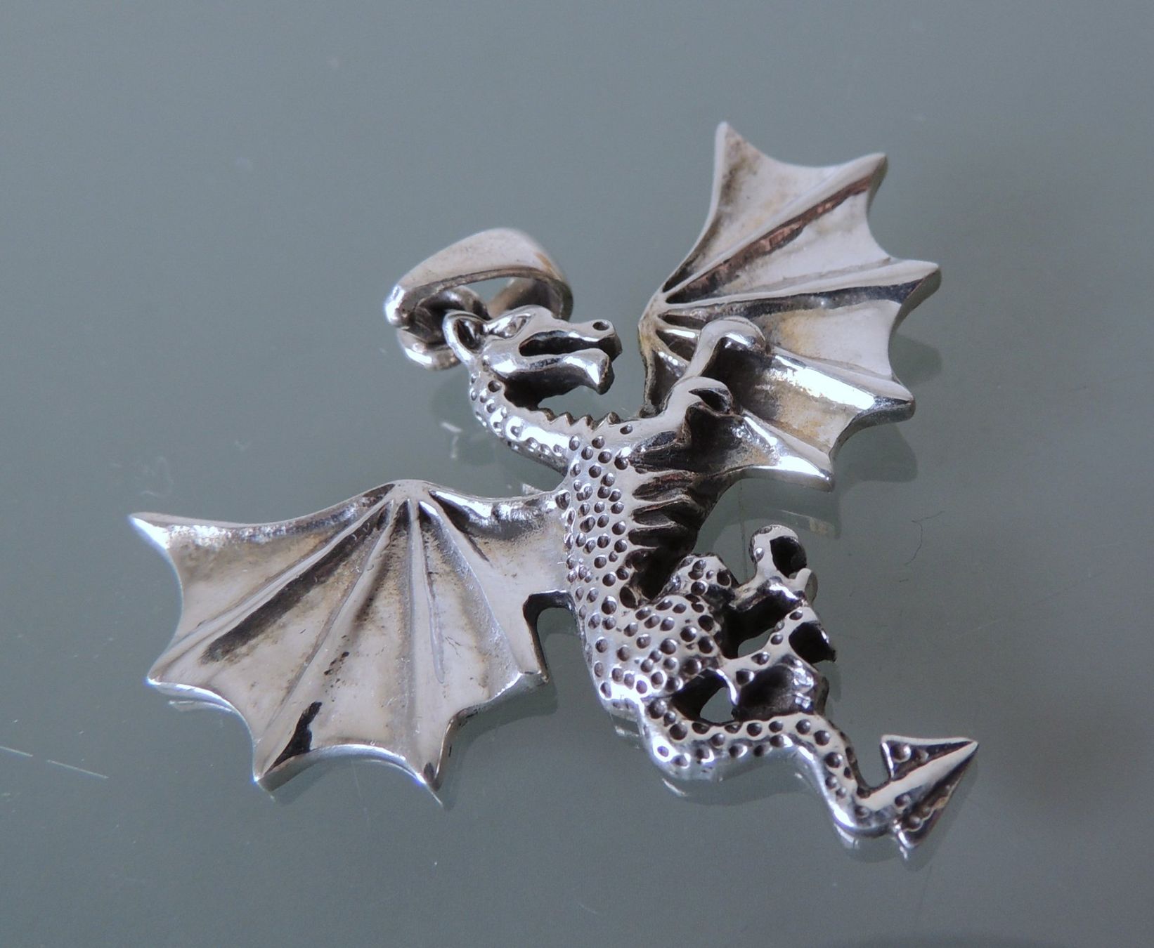 Ciondoli: Silber 925 Anhänger 47 mm Drache – Nuovo (secondo la descrizione) da Waldenburg venduto da schaller707 1