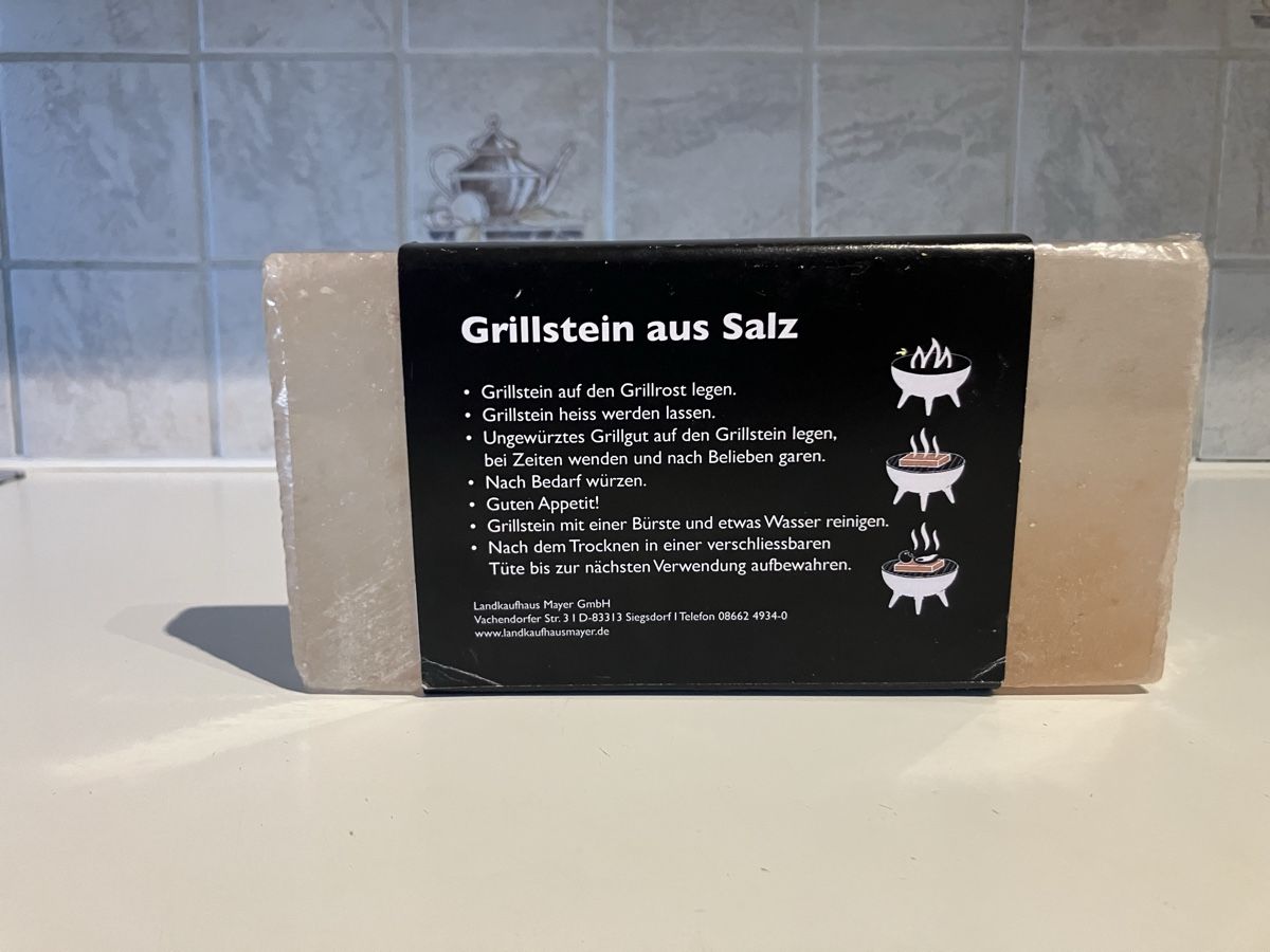 Griglie: Grillstein aus Salz – Nuovo e nell'imballaggio originale da Oberuzwil venduto da Paga77 1