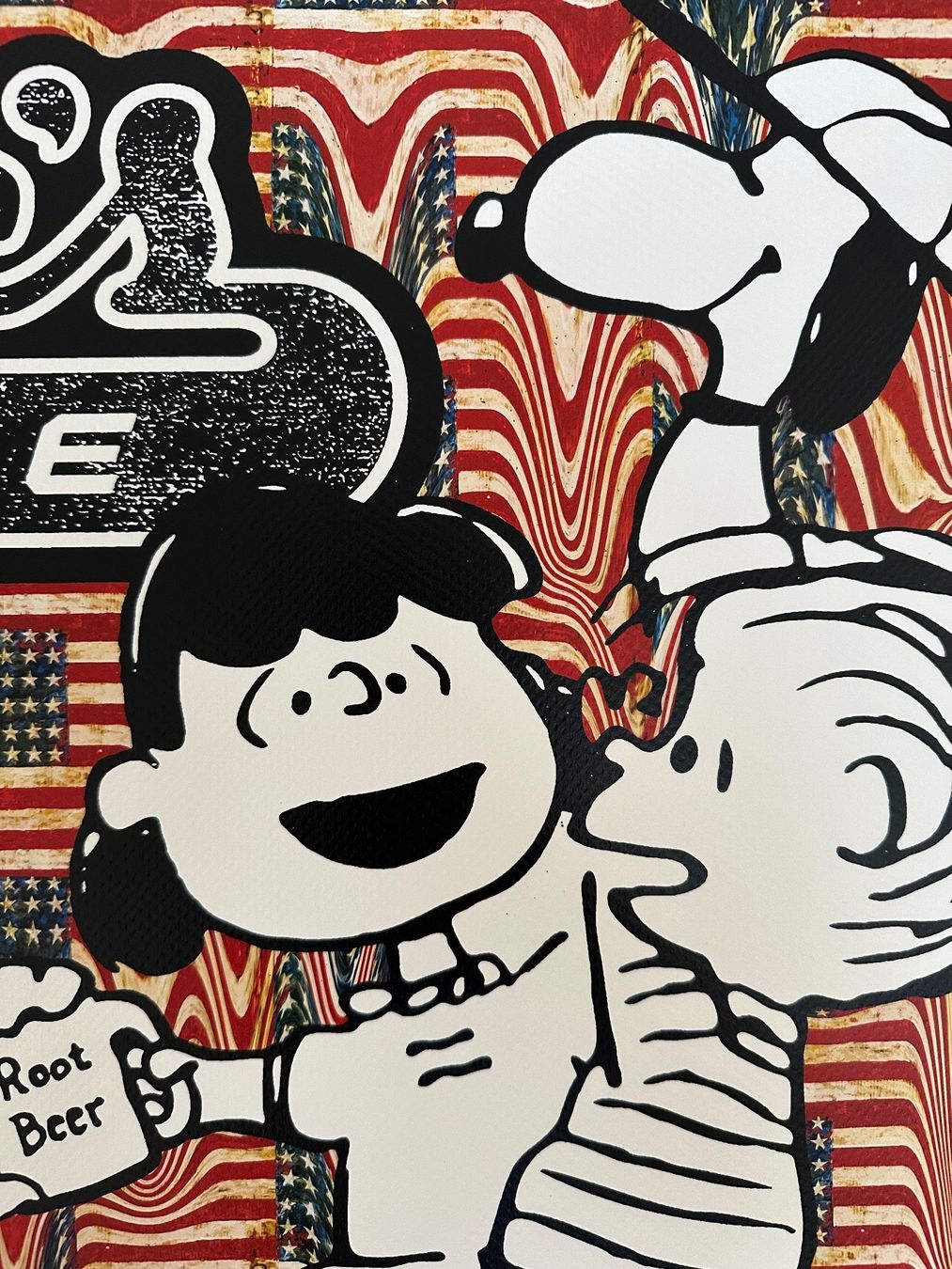 Grafiken & Lithographien: Death: Snoopy & Peanuts drinking beer, signiert 18/100 – Neu (gemäss Beschreibung) aus Meilen von Smgdesign 5