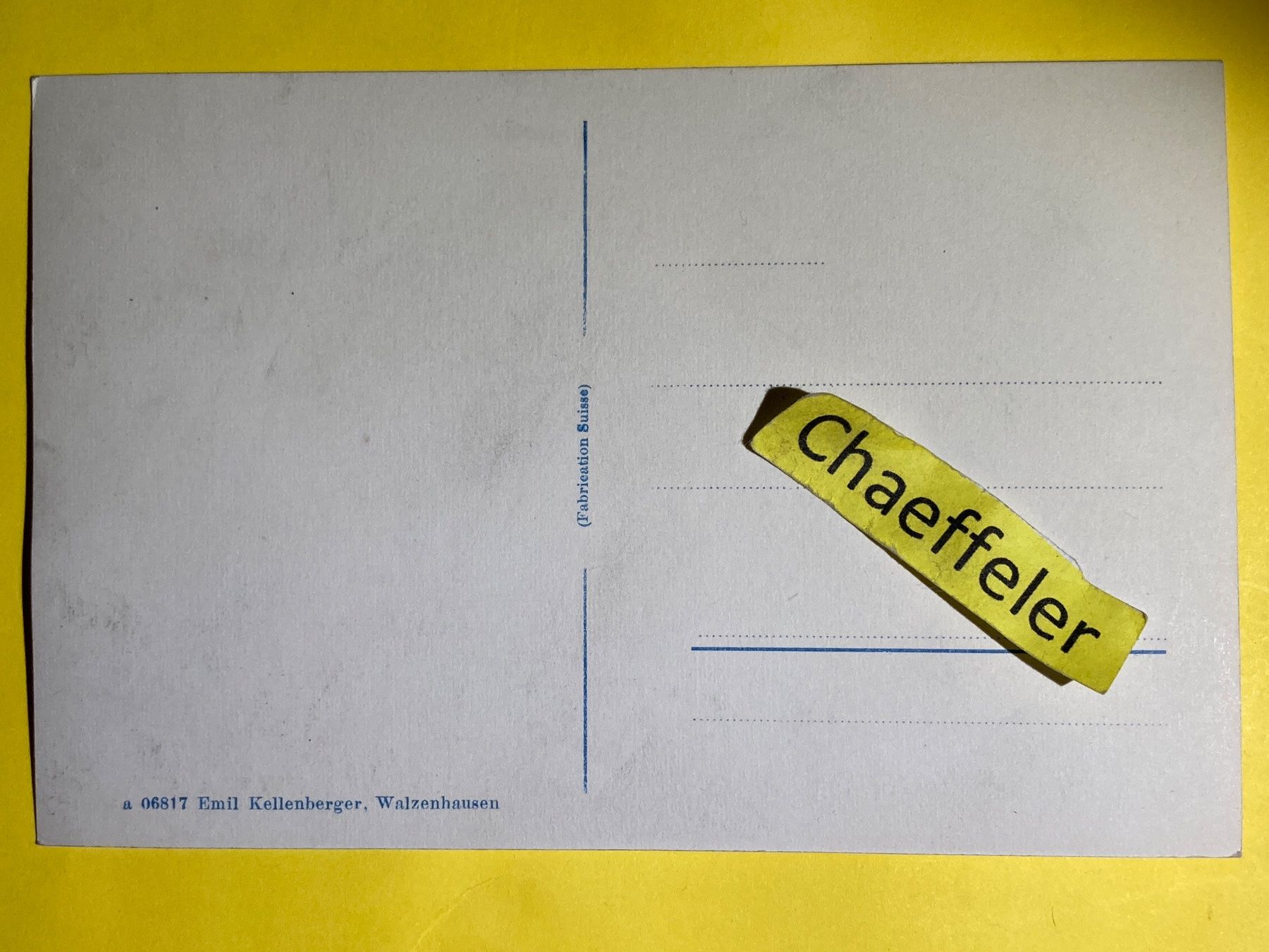 Cartoline postali: Walzenhausen – Usato da Zürich venduto da Chaeffeler 1
