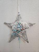 Weihnachten Stern Weihnachtsstern Flügel Weiss Türkis