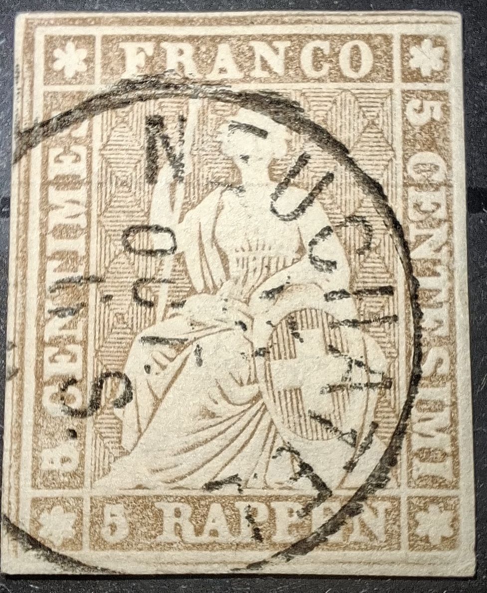 Alle Briefmarken: Strubel 22Da Kat. 320.- – Gebraucht aus Balgach von SIMEON27