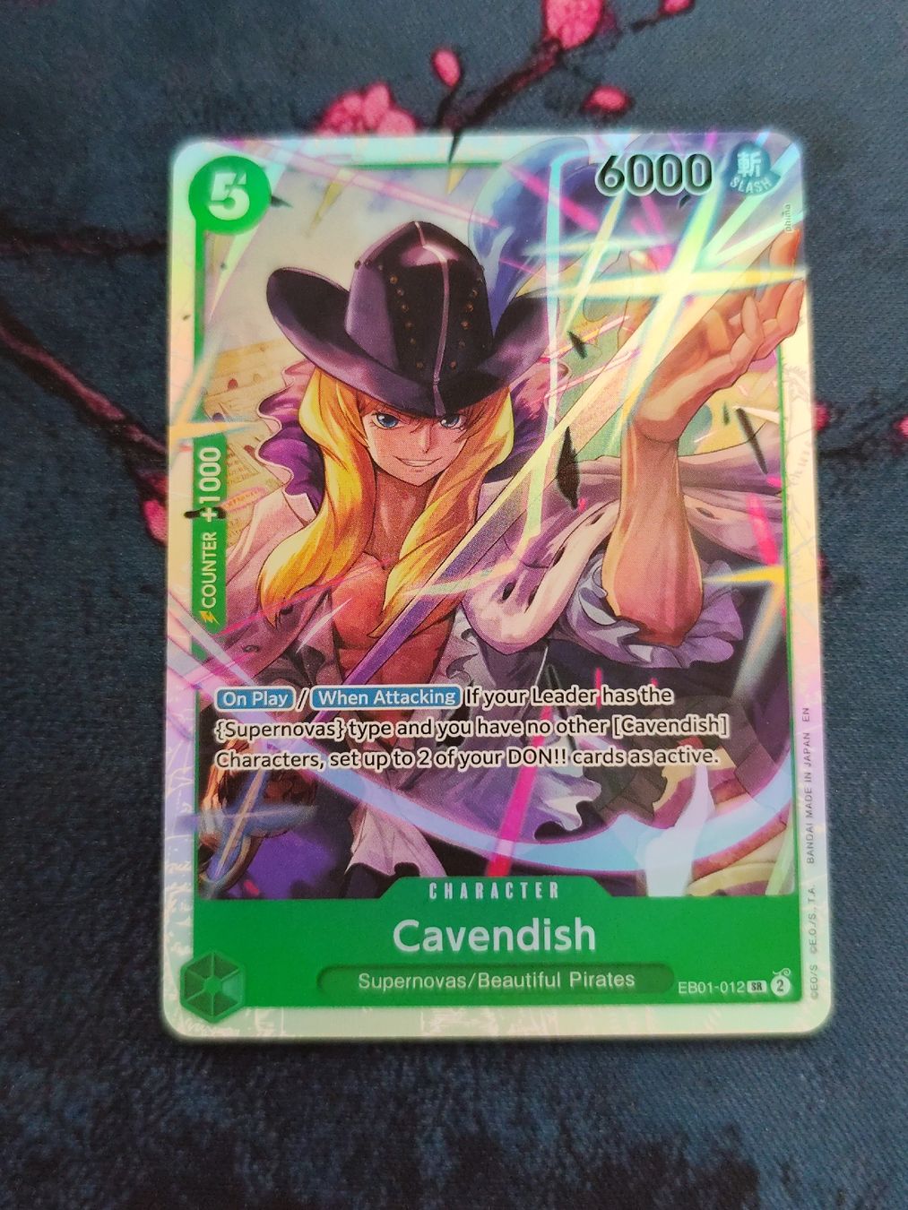 Bandai Carte collezionabili: One Piece Cavendish EB01-012 EN – Nuovo (secondo la descrizione) da Schlossrued venduto da LAP2012