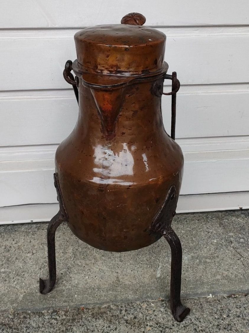 Caraffe: Kupfer - Kanne mit Deckel – Usato da Wiesendangen venduto da s_er 4