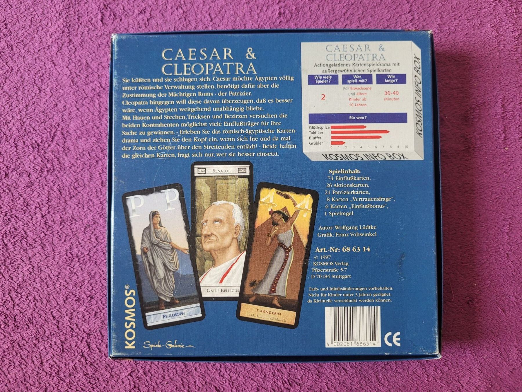 Jeux: Kosmos Spiel - Caesar & Cleopatra – D'occasion à Müllheim Dorf par Seeeule01 5
