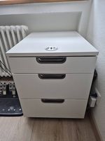 Massiver Schreibtischkorpus weiss
