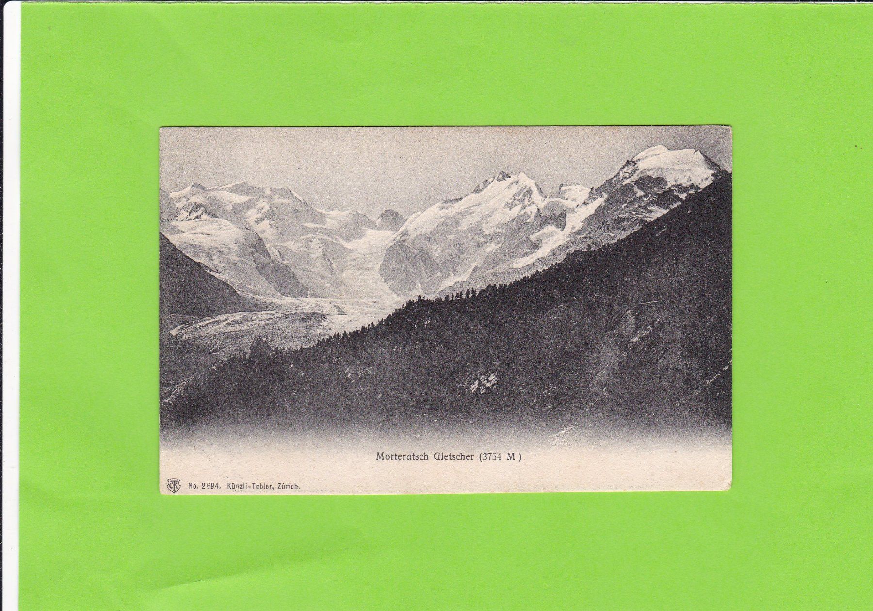 Cartoline postali: Morteratschgletscher – Usato da St. Peterzell venduto da neckertal