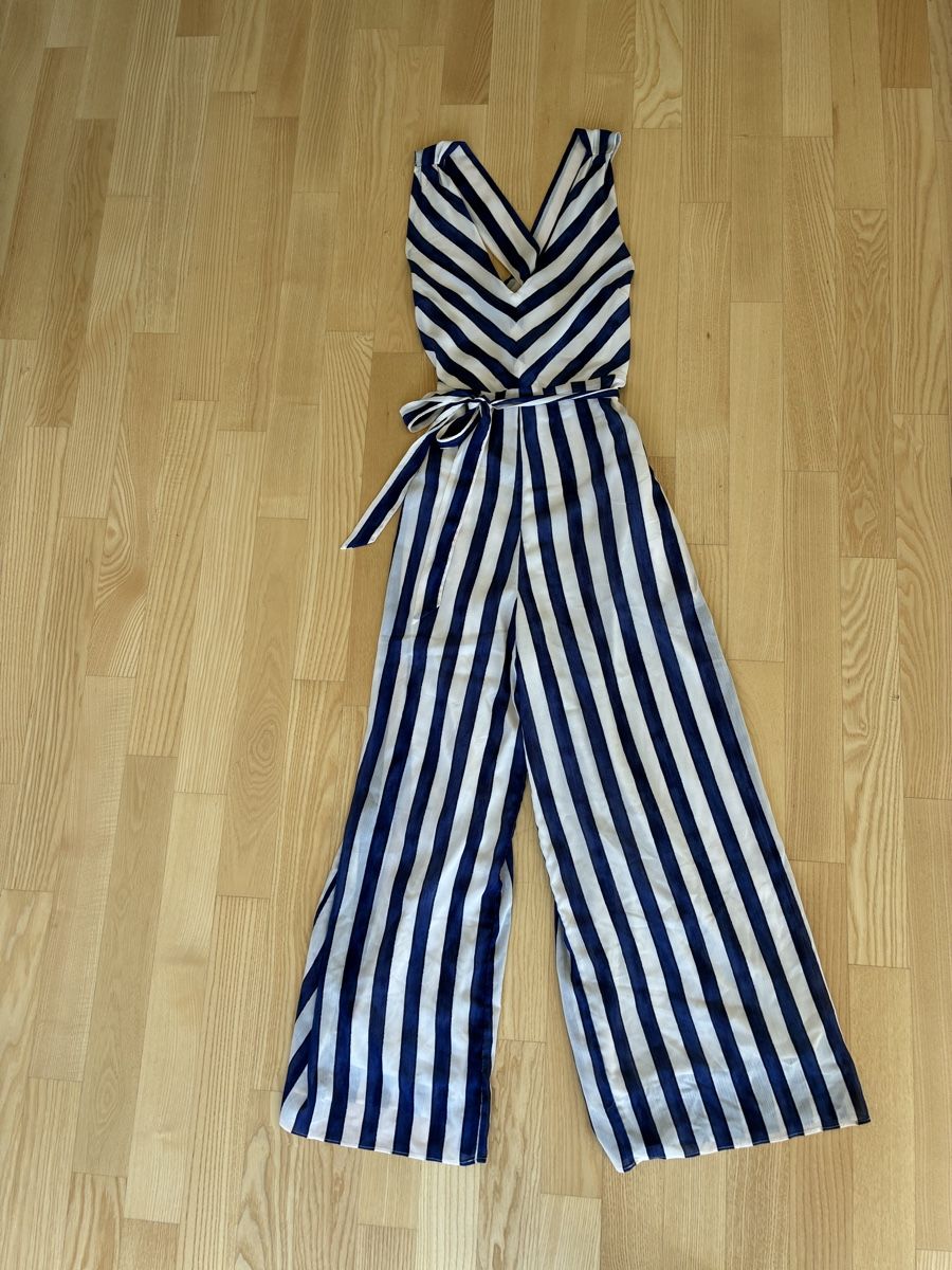 H&M Tute: Jumpsuit cremefarben/ blau – Usato da Stallikon venduto da shop100 2