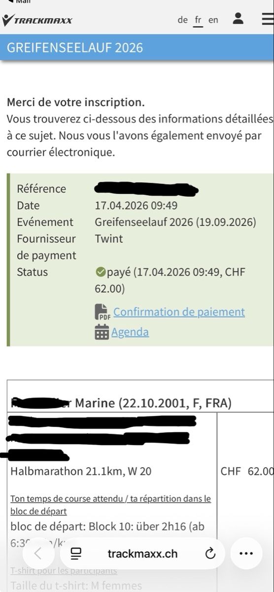 Tickets: Greifenseelauf 2026 halbmarathon ticket – Neu und originalverpackt aus Zürich von mar_xm7d