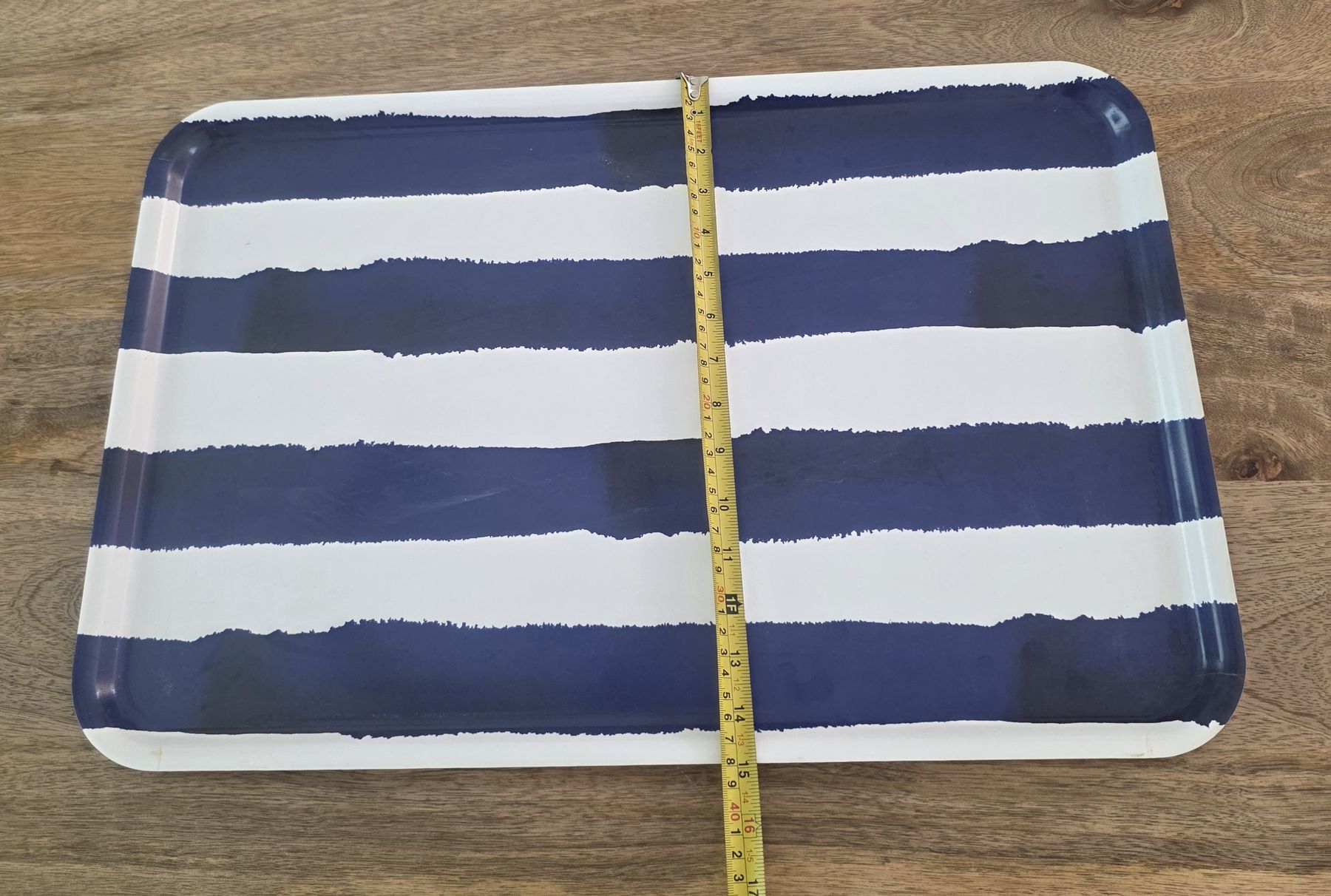 Ikea Piatti di portata: Serviertablett blau-weiss gestreift Ikea – Usato da Rheinsulz venduto da Gilea 4