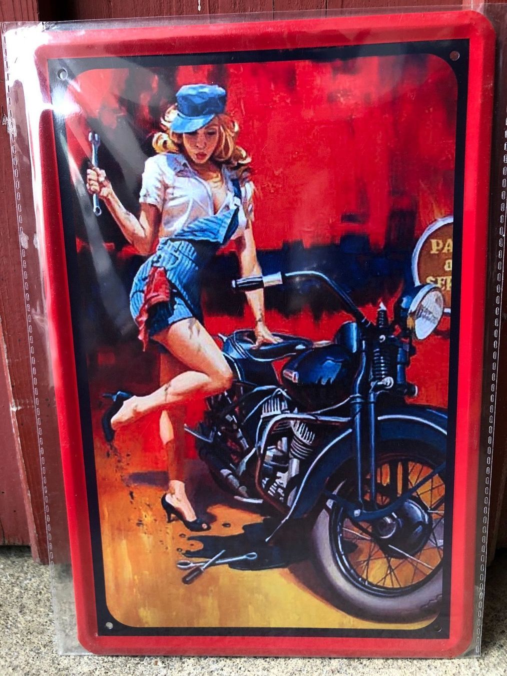 Insegne: Pin up harley – Nuovo e nell'imballaggio originale da Reinach AG venduto da rares75