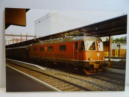 Foto SBB Re 6/6 11611"Rüti ZH" Zürich HB vor Schnellzug 1992
