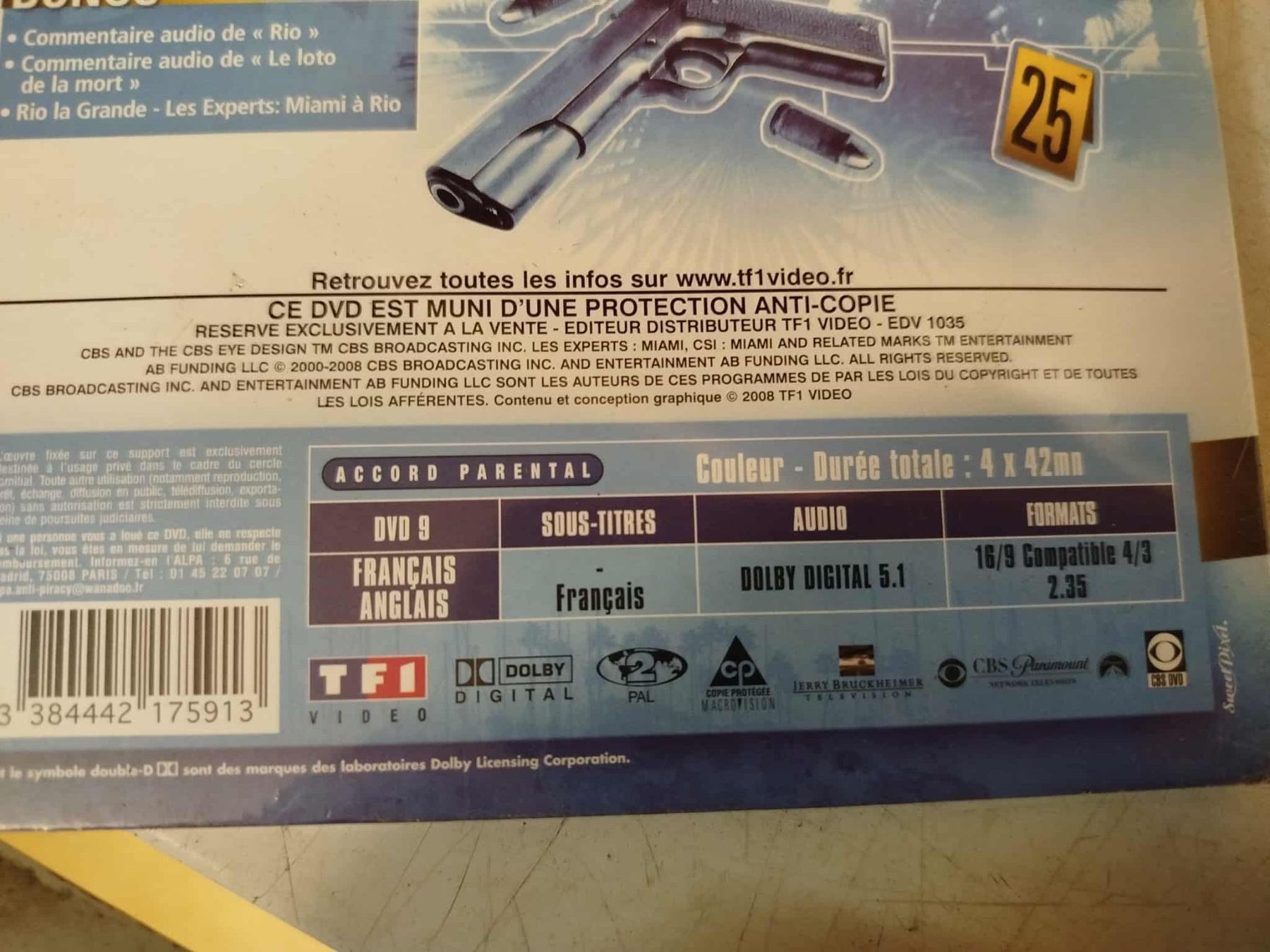 Tutti i DVDs: Dvd - Les Experts : Miami – Usato da La Chaux-de-Fonds venduto da Emmaus2300CDF 6