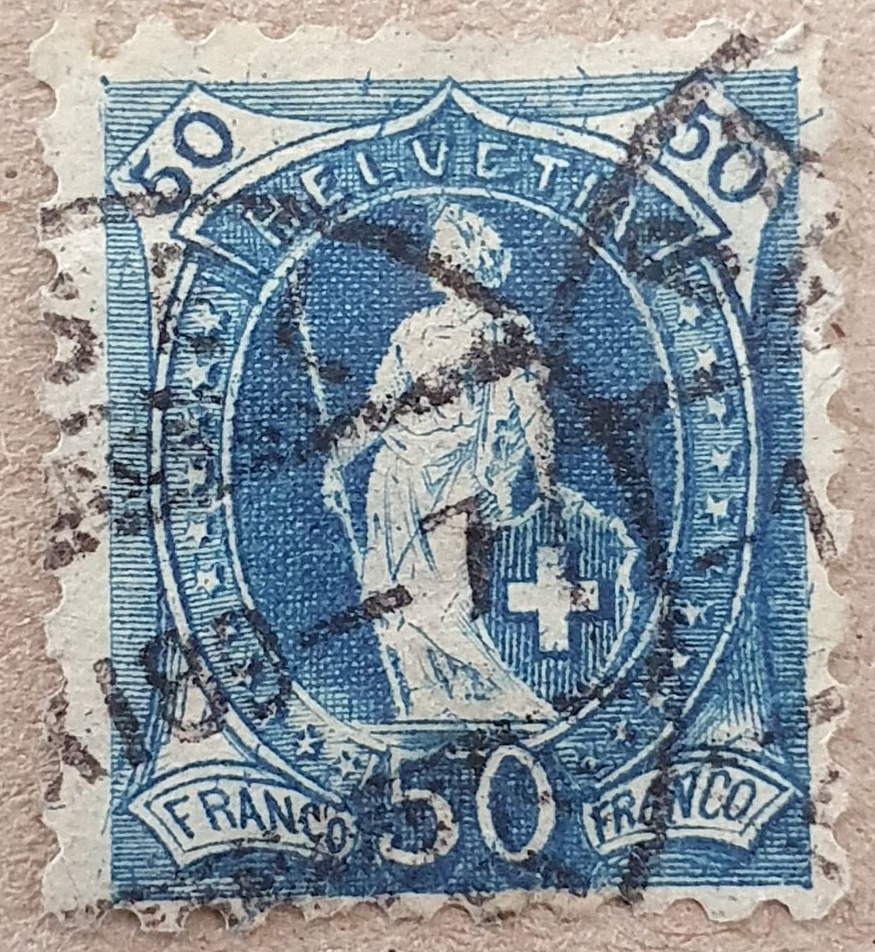 Tutti i francobolli: Stehende Helvetia 70B Kat. 575.- – Usato da Balgach venduto da SIMEON27