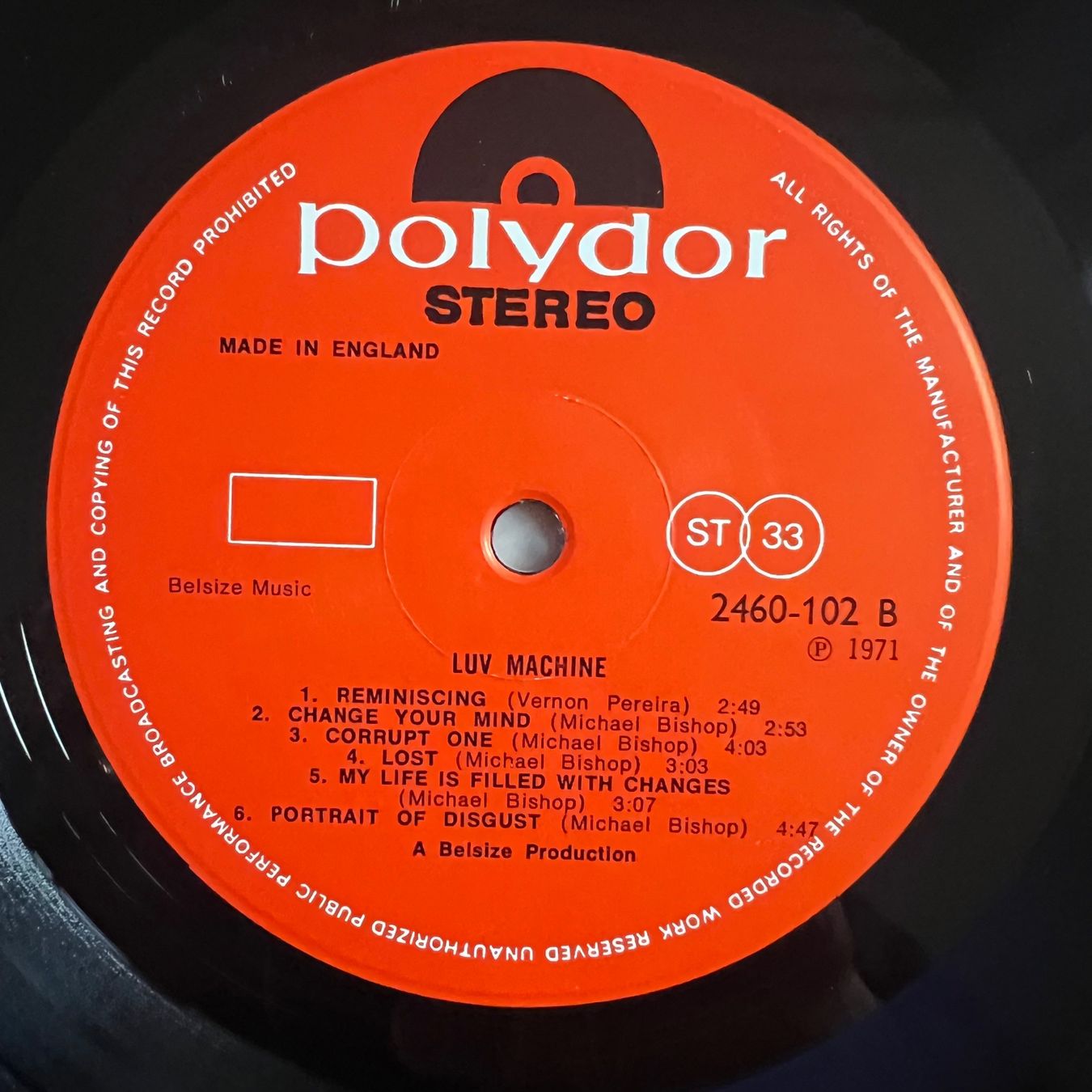 Dischi in vinile: Luv Machine - Same / 1. UK-Press. 1971 - Very nice Copy – Usato da Gais venduto da soundcave57 3
