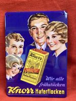Knorr Haferflocken Blechschild 20x15cm Vintage Rarität! Top