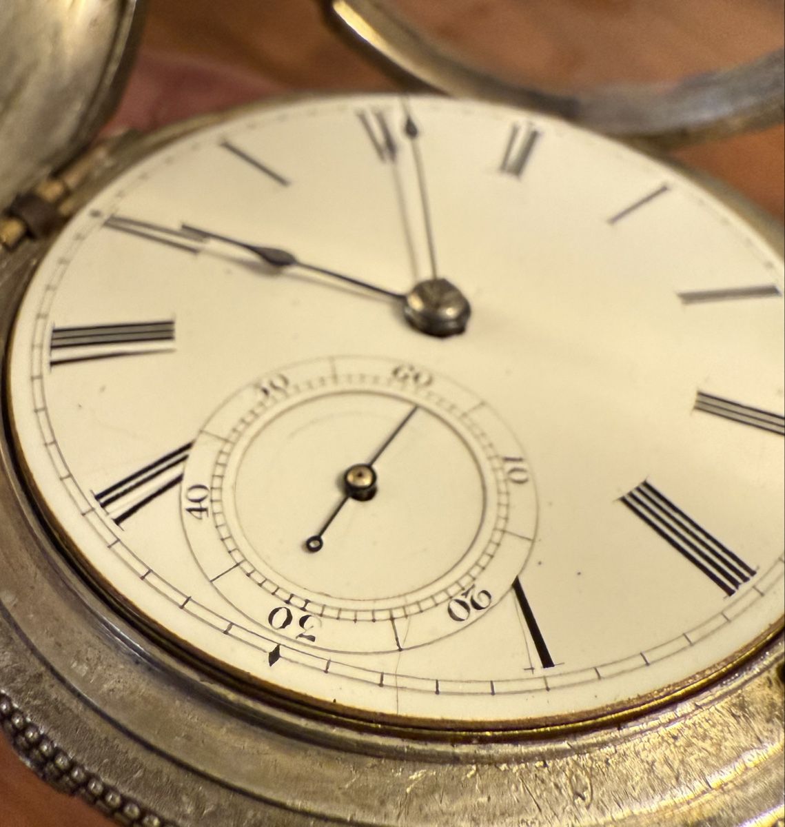 Orologi: Silver pocket watch, E.Howard & C.Rice, #6060, Roxbury, 1858 – Usato da Stäfa venduto da Uhrenthusiast 1
