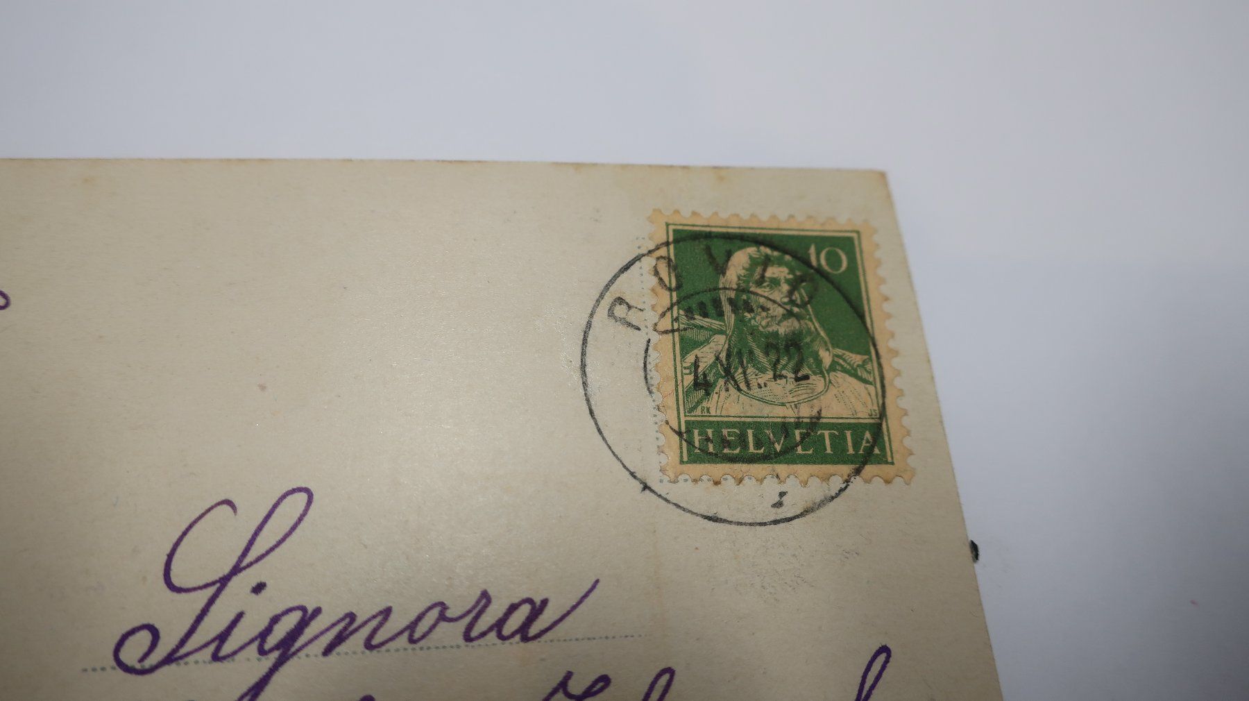 Cartoline postali: Lago di Lugano Morcote  1922 – Usato da Cormoret venduto da Pascalll2001 4