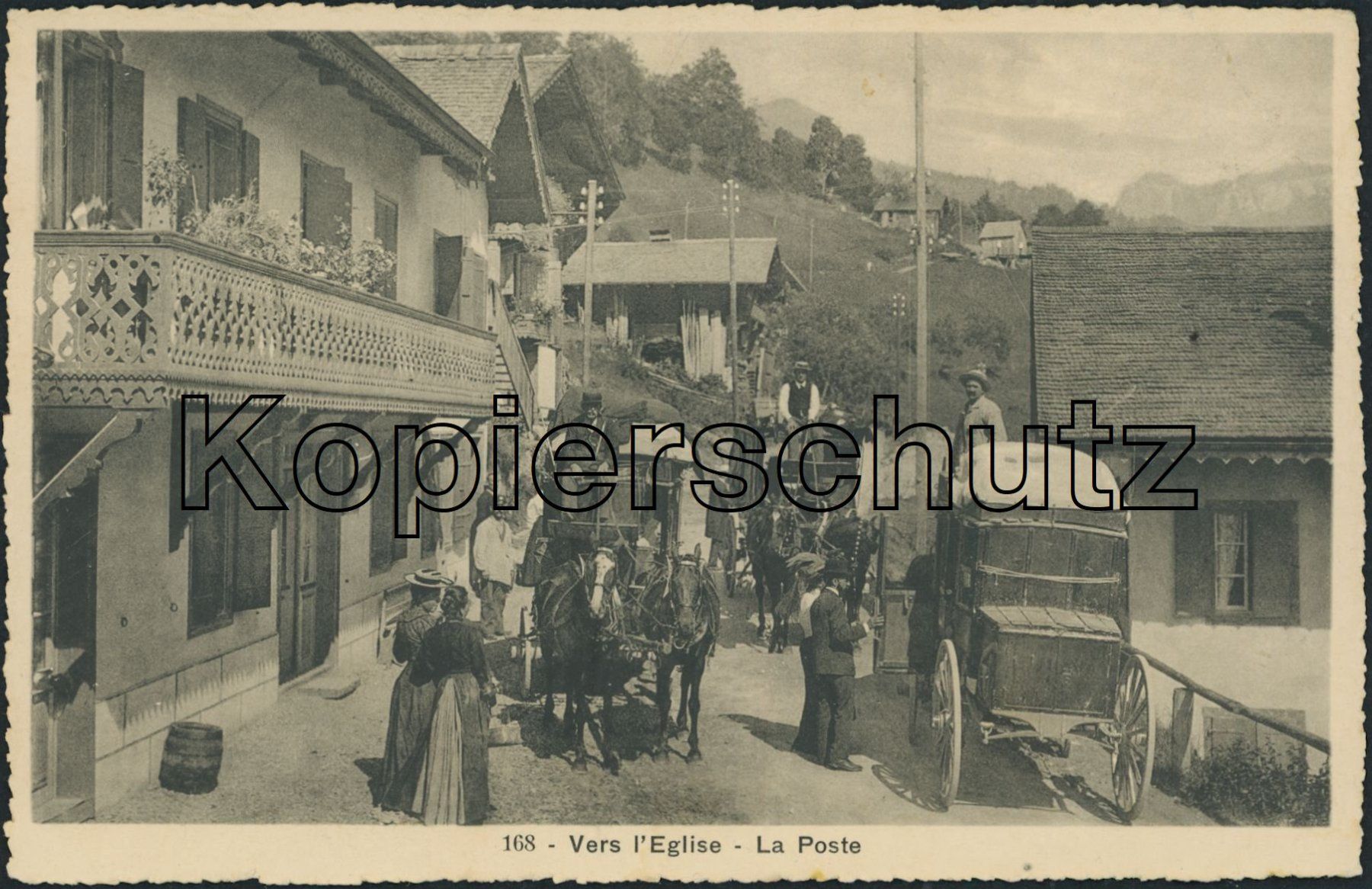 Cartoline postali: VD Vers l'Eglise - Post - Postkutsche - Ormont Dessus – Nuovo (secondo la descrizione) da Schindellegi venduto da masutka7