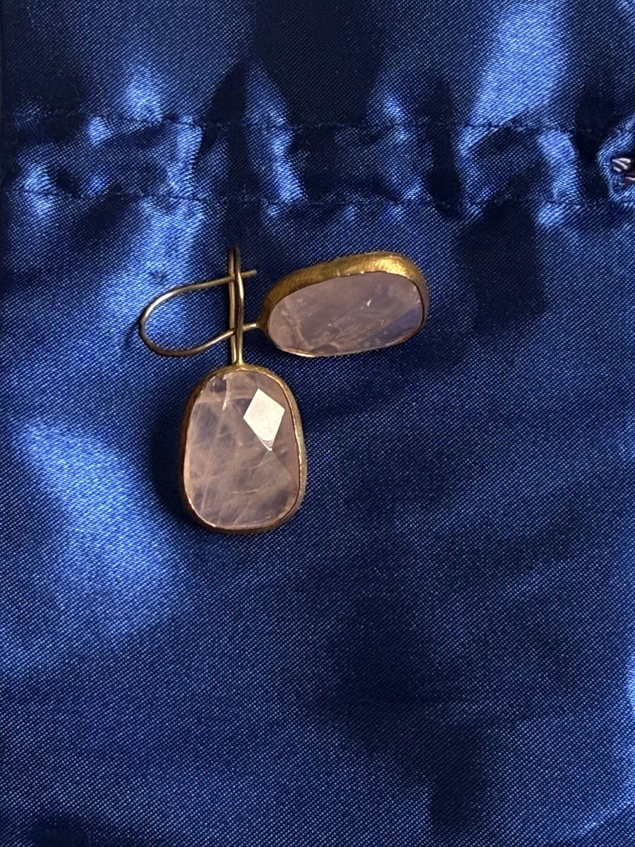 Orecchini pendenti & Orecchini a lobo: Rose Quartz Earrings, Elegant & Subtle, Perfect forever !  – Nuovo (secondo la descrizione) da Zürich venduto da DEGU 1