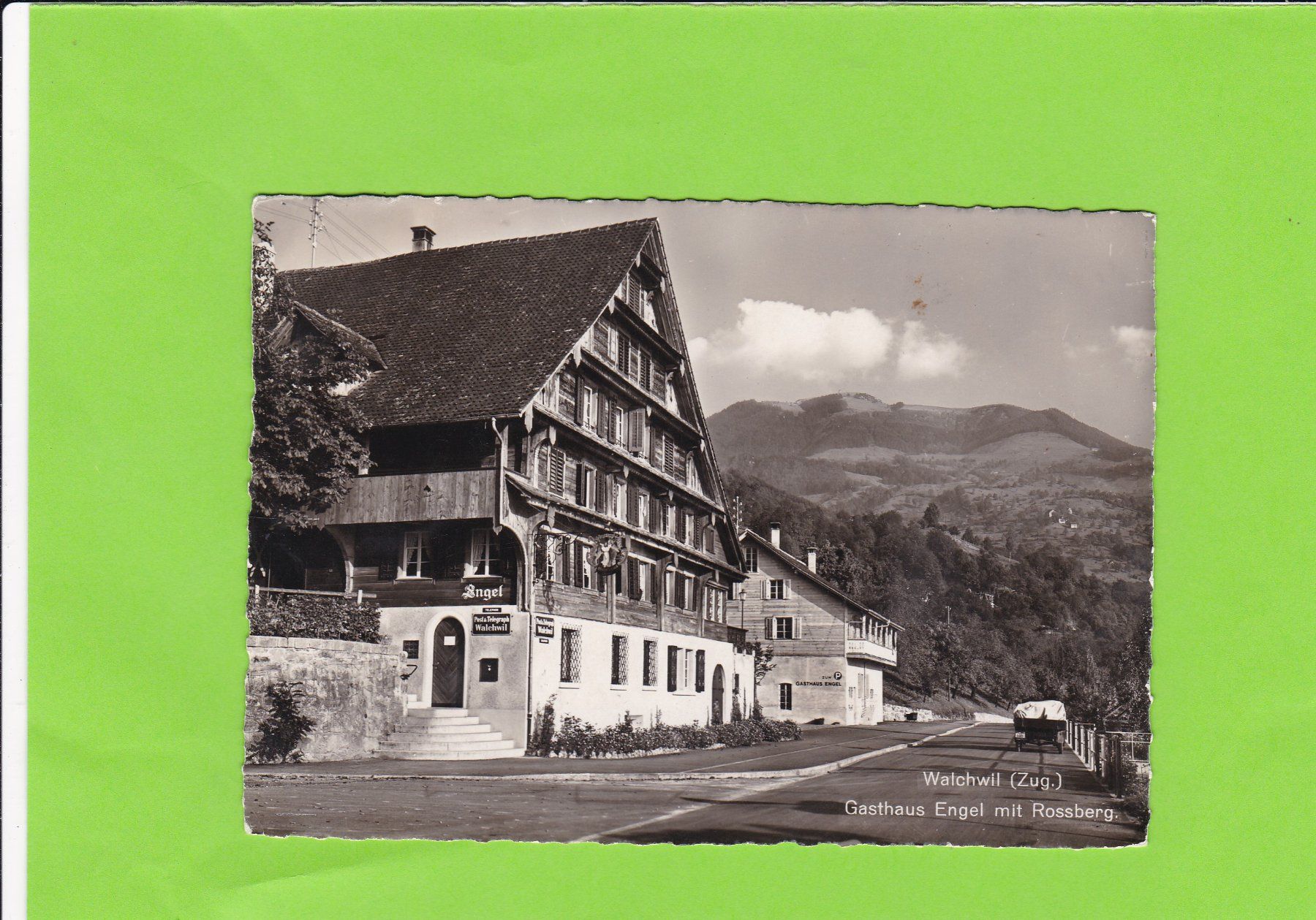 Cartoline postali: Gasthaus Engel, Walchwil Zug – Usato da St. Peterzell venduto da neckertal