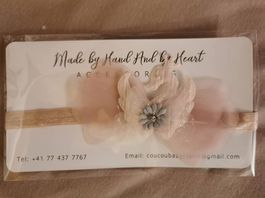 Baby Haarband Schwan Hochzeit Taufe 