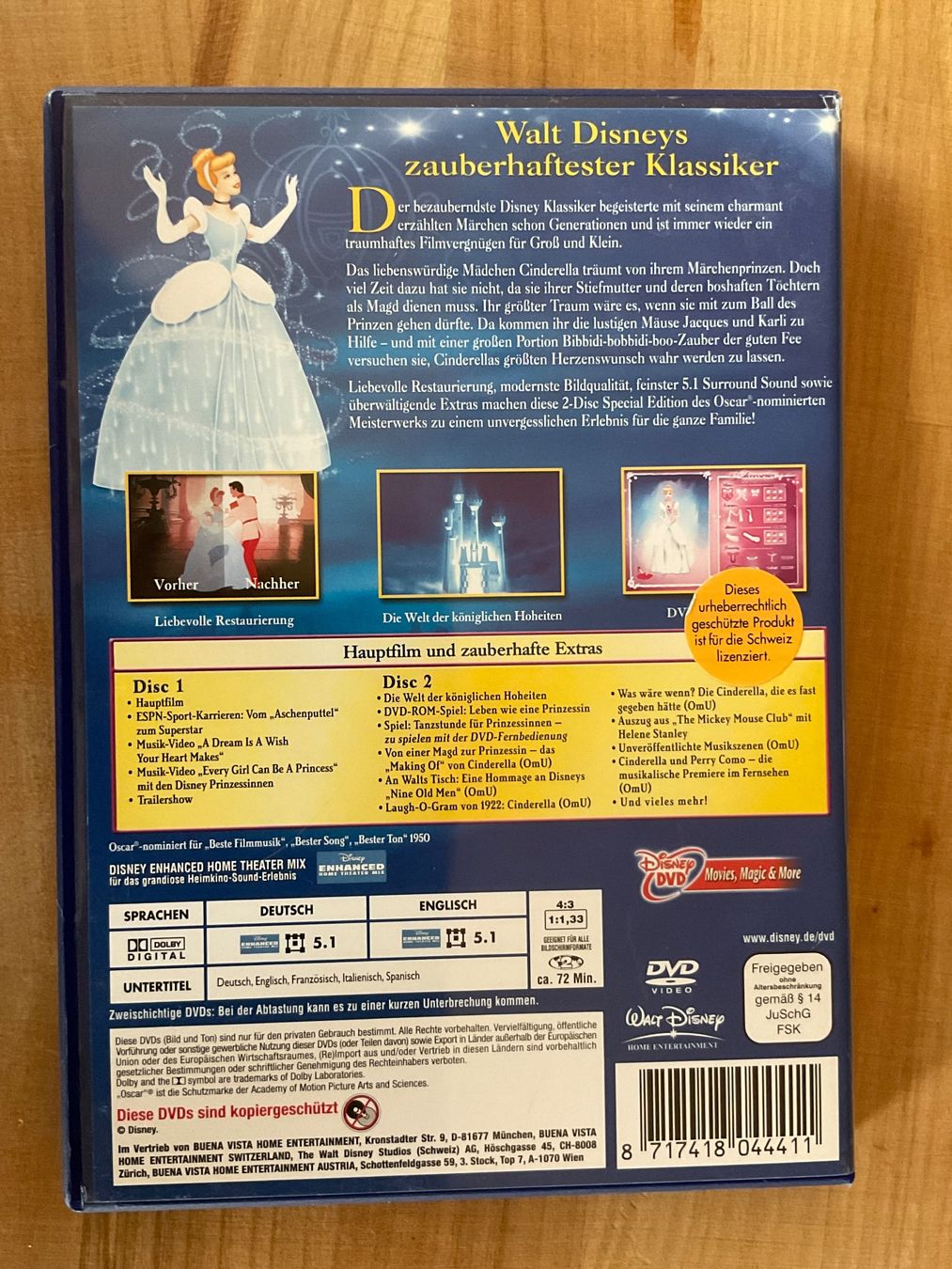 Tutti i DVDs: DVD Cinderella – Usato da Rümlang venduto da Sambas19 1