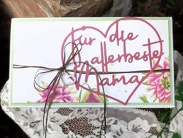Stanzschablone Nr.919, Muttertag Herz (Sizzix geeignet)