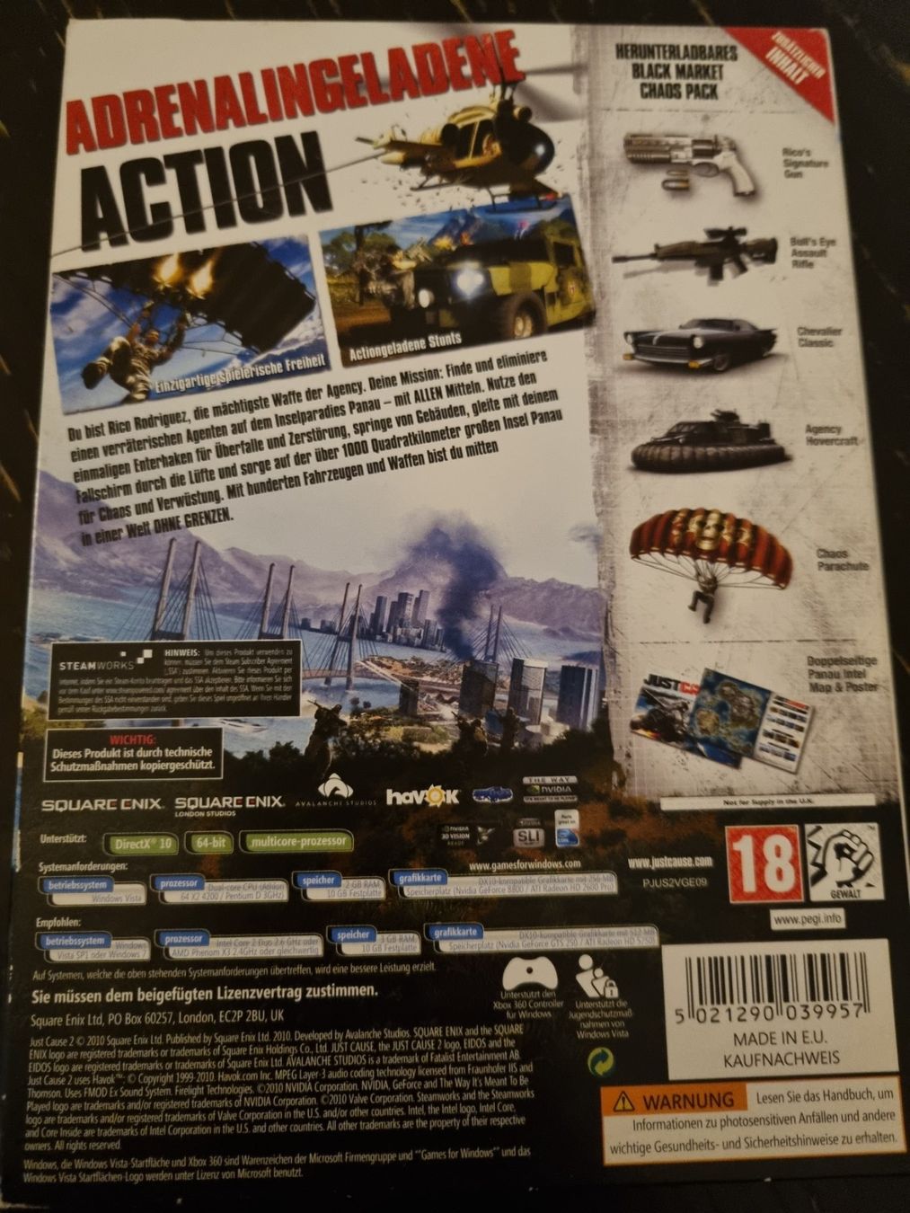 Giochi: Just Cause 2 Limited Edition PC Spiel – Difettoso da Kaiseraugst venduto da muggel27 1