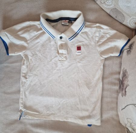 Bio-Poloshirt offwhite von Vingino Gr. 128
