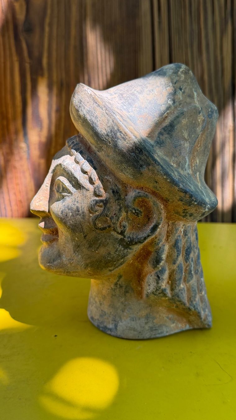 Statuette: etruskisch Apollo von Veji Replik Terracotta Ton – Usato da Riedholz venduto da Frettchen63 7