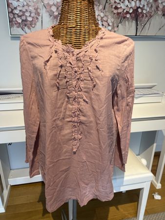Kookai Tunika, altrosa, mit Rüschen, 38