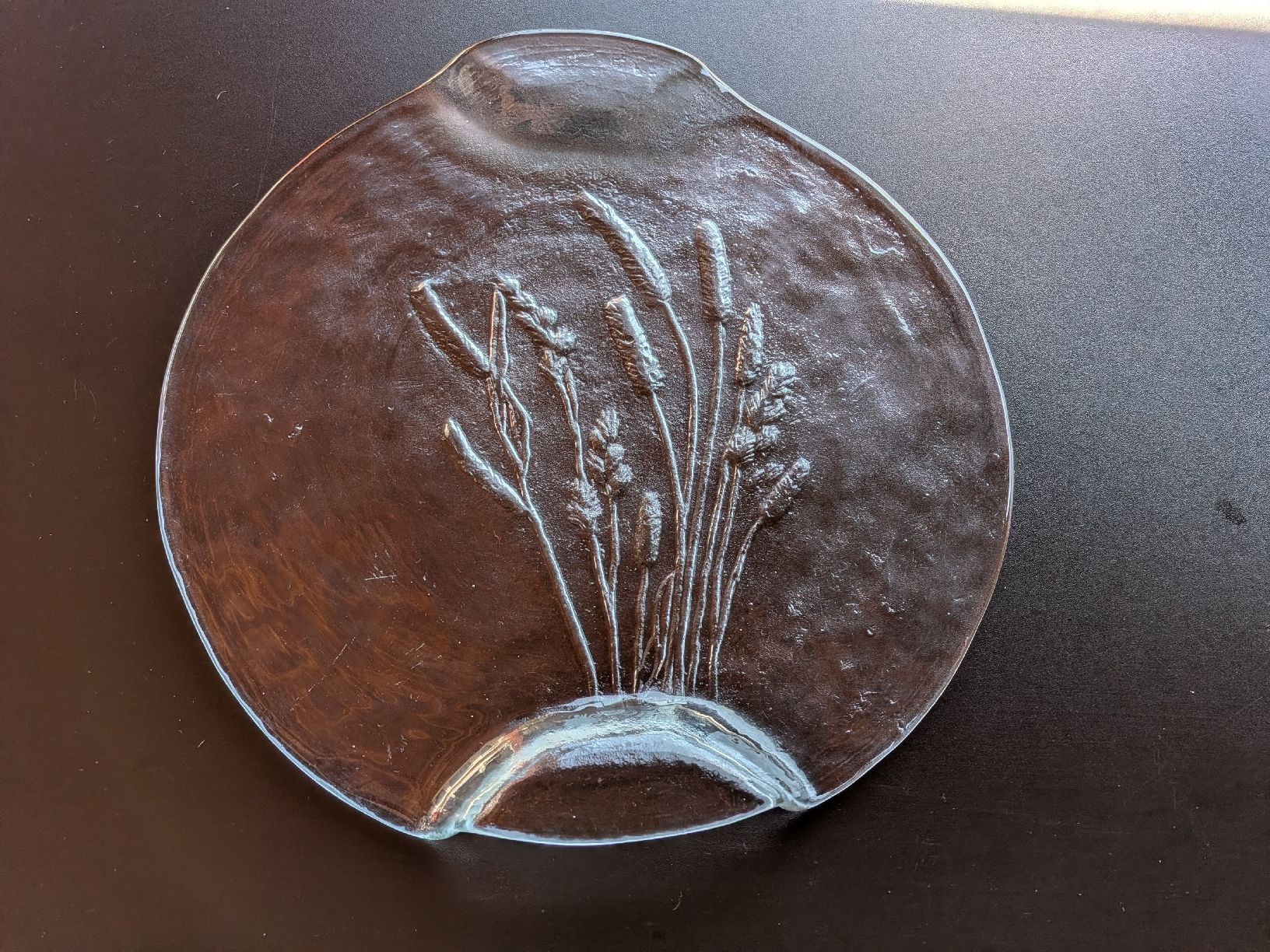 Piatti di portata: Torteplatte mit Ährenmotiv, Glas – Usato da Berneck venduto da Schlings