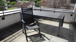 Gartenmöbel Set aus Aluminium – Tisch + 6 klappbare Stühle