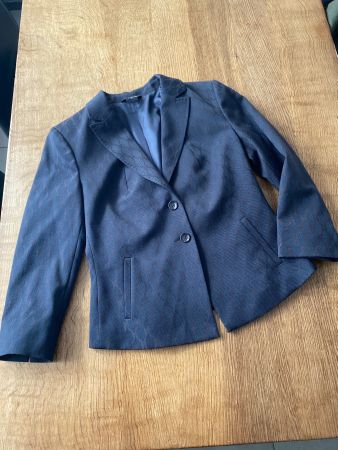 COMMA Kurzblazer/BLAZER GR.36/S dunkelblau/bordeaux muster