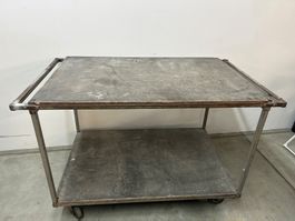 Werkstatt-/ Schweisserwagen Metall und Pressholz auf Rollen