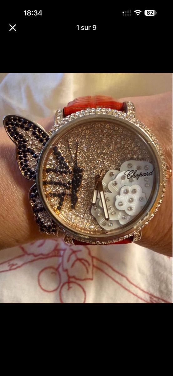 Chopard Orologi: Montre Chopard papillon argent plaqué or – Usato da Neyruz FR venduto da sve_6hhr
