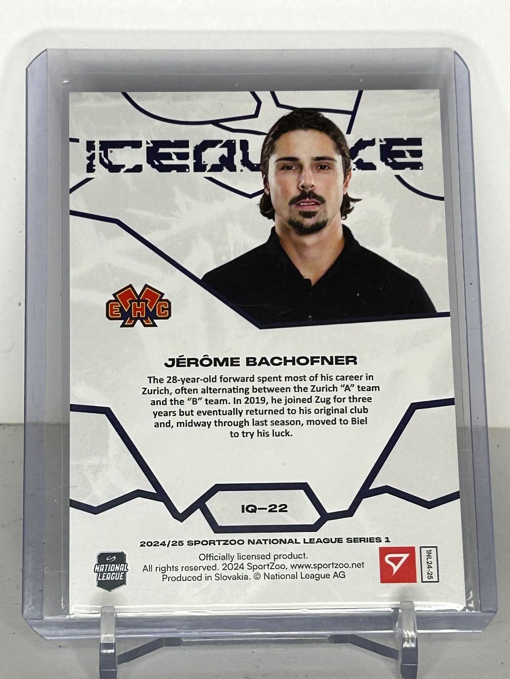 Sportzoo Sammelbilder & Trading cards: Icequake Jéròme Bachofner EHCB 63/79 – Neu (gemäss Beschreibung) aus Biel/Bienne von JAN-SOLO 1