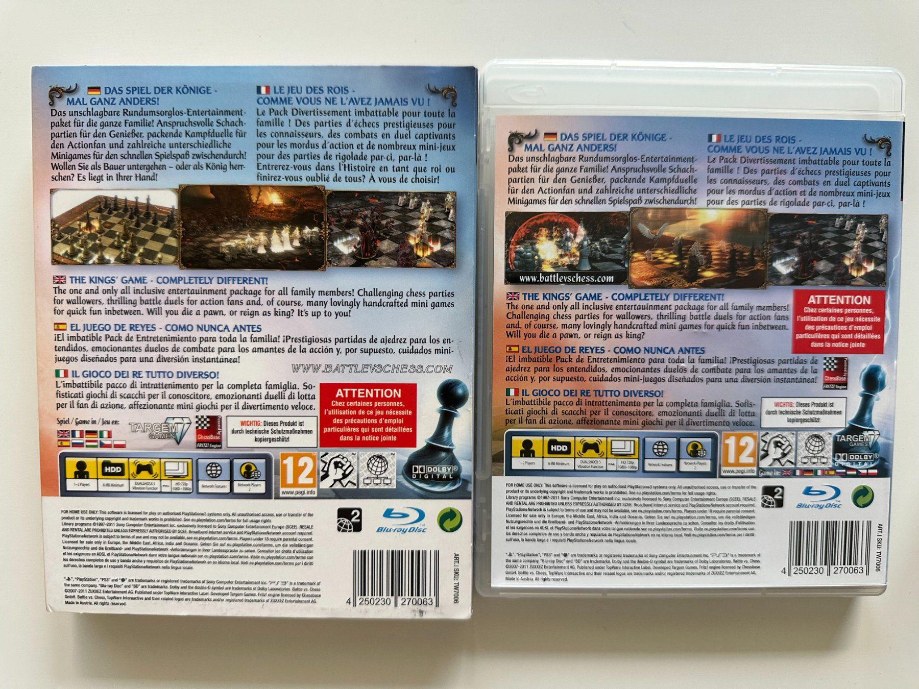 Sony Giochi: Battle vs Chess, Sony Playstation 3, PS3 – Usato da Couvet venduto da nay_prh5 3
