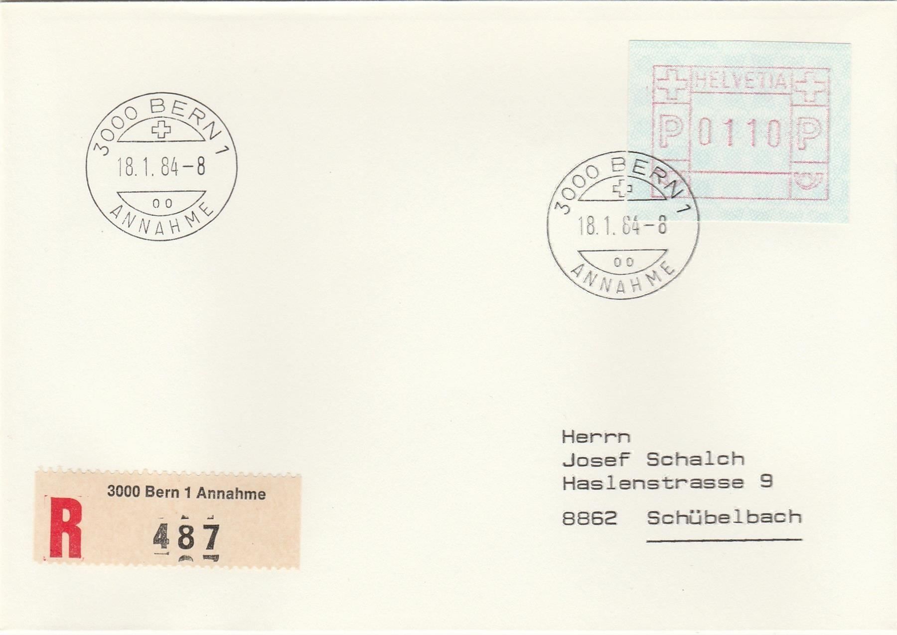 Tutti i francobolli: FDC Nr. 6IIIb per Einschreiben – Usato da Oberglatt ZH venduto da Wiedmi6