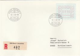 FDC Nr. 6IIIb per Einschreiben