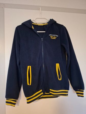 Kinder-Fleecejacke mit Kapuze Gr. 146/152
