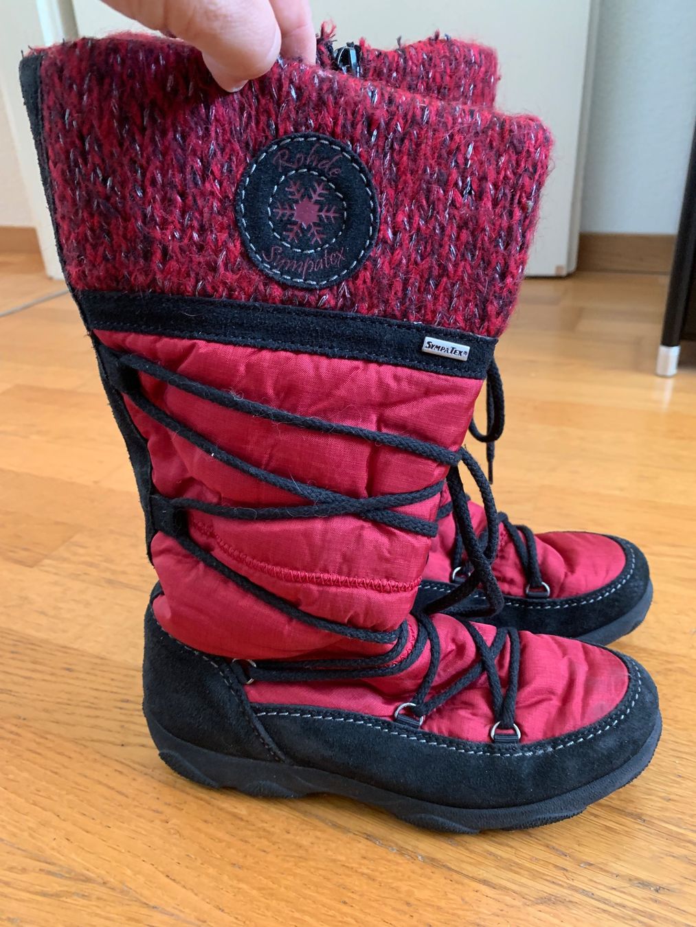 ROHDE SYMPATEX Winterstiefel rot schwarz Gr. 37 (Gebraucht) in Wettswil ...