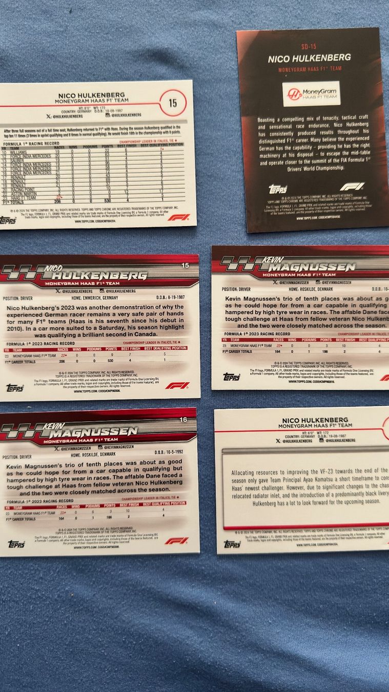 Topps Carte collezionabili: Topps chrome karten forme 1 haas – Nuovo (secondo la descrizione) da Burgdorf venduto da Catbagger64 3