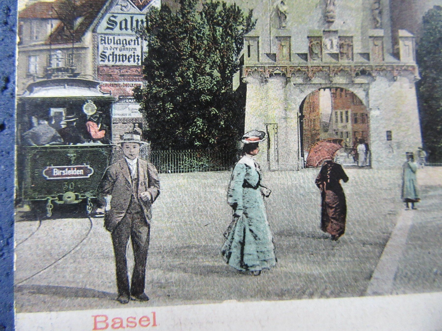 Cartoline postali: BASEL SPALENTOR BELEBT TRAM "BIRSFELDEN" AK-BS – Usato da Ettingen venduto da Hausi4711 1
