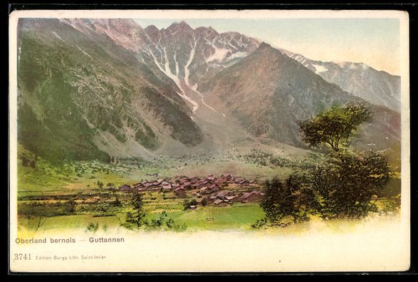 Cartoline postali: AK Guttannen, Ort und Berglandschaft – Usato da Berlin venduto da bartko-reher