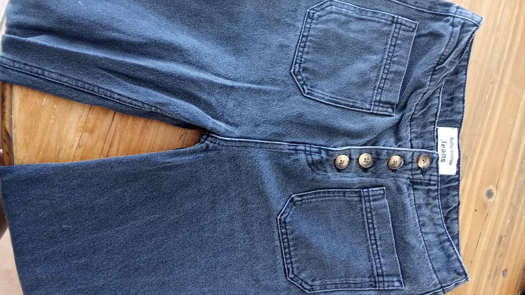 Reformation Jeans: Jeans Reformation Taille s gris boutonné  – Gebraucht aus Boulens von m17_7jc7 1