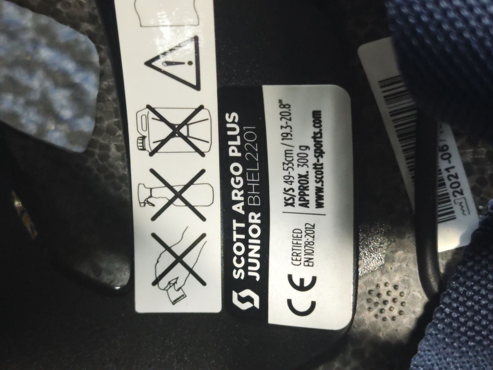 Scott Caschi: SCOTT Argo Plus Junior Helm Grösse XqS/S 49-53cm blau – Nuovo e nell'imballaggio originale da Neuendorf venduto da Dertovo 4